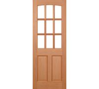 LPD Georgia 9L Unglazed Dowelled External Door 1981 x 762mm Unfinished Hardwood