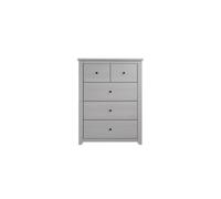 LPD Havana Grey 3+2 Chest-Solid Pine With Grey-Washed Finish & Antique-Style Handles
