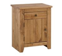 LPD Havana Pine Bedside Cabinet With One Storage Drawer & One Single Door Cupboard