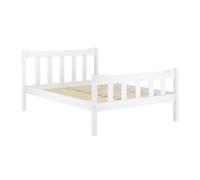 LPD Havana White King Size Bed-White-Washed Solid Pine & Timeless Elegance (2 Packs)