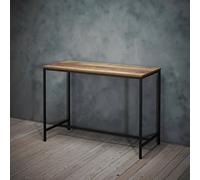 LPD Hoxton Industrial Desk - Sleek Metal Legs With Rustic Oak Effect