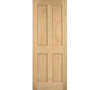 LPD London 4P Internal Fire Door 1981 x 838mm Unfinished Oak
