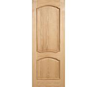 LPD Louis Solid Core Internal Door - Unfinished - RM2S 1981 x 838mm Oak OLOURMS33