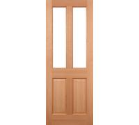 LPD Malton 2L Glazed M&T External Door 1981 x 762mm Unfinished Hardwood