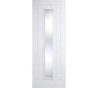 LPD Mexicano Solid Core Internal Door - White Primed - 1L Clear Glazed 1981 x 686mm White WFMEXGL27