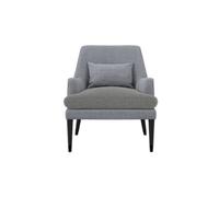 Montana Linen Blend and Shearling Accent Chair Grey