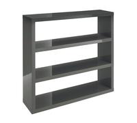 LPD Puro Charcoal High Gloss Bookcase - Sleek Storage With Modern Elegance