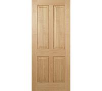 LPD Regency Solid Core Internal Door - Unfinished - 4P 2032 X 813mm Oak OREG4P32