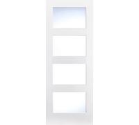 LPD Shaker 4L Glazed Internal Door 1981 x 686mm Primed White