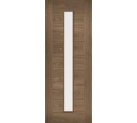LPD Sofia 1L Glazed Internal Door 1981 x 610mm Pre-Finished Walnut