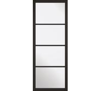 LPD Soho 4L Glazed Internal Door 1981 x 686mm Black Primed