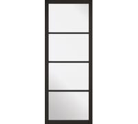 LPD Soho 4L Glazed Internal Door 1981 x 762mm Black Primed