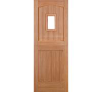 LPD Stable 1L Glazed M&T External Door 1981 x 762mm Unfinished Hardwood
