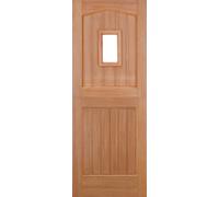 LPD Stable 1L Glazed M&T External Door 1981 x 838mm Unfinished Hardwood