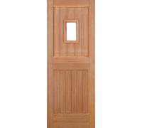 LPD Stable 1L Straight Top M&T External Door 1981 x 762mm Unfinished Hardwood