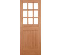 LPD Stable 9L Unglazed Straight Top M&T External Door 1981 x 838 (33) Unfinished Hardwood