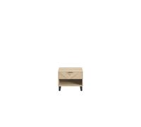 LPD Stockholm Chevron 1 Door Bedside Cabinet -Sonoma Oak Finish With Chevron Pattern
