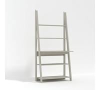 LPD Tiva Grey Ladder Desk - Sl esign With 3 Shelves & Functional Workspace W 84 X L 50 X H 175.4 Cm