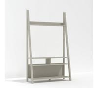LPD Tiva Grey Ladder Tv Unit - Sleek Leaning Design With Spacious Media Display & Shelving W 105 X L 38.6 X H 175.4 Cm