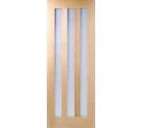 LPD Utah 3L Glazed Internal Door 1981 x 838mm Pre-Finished Oak