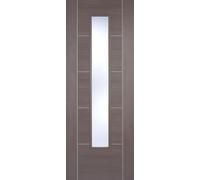 LPD Vancouver 1L Glazed Internal Door 1981 x 838mm Pre-Finished Medium Grey Laminate