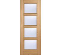 LPD Vancouver Solid Core Internal Door - Prefinished - 4L 1981 x 762mm Oak OVAN4L30