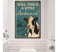 LPDCJF Metal Signs Well This Is A Little Awkward Tin Sign Cafe bar Garden Home Bathroom Art Decoration Funny Garden Sign vintage Metal Tin Sign 8x12 Inch