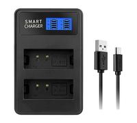 LPE10 LCD Display Battery Charger, Channel USB Charging | Stay Powered for Travel with LP-E10 Replacement Battery Charger for Digital Cameras