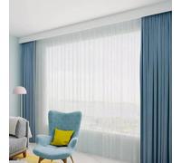 LPeMYbLi Curtain Track Ceiling Mounted, Heavy Duty Curtain Track and Valance for Windows, Bedroom Office Curtain Pelmet Panel with Double Rails(White,2.8m (9.2ft))