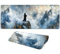 Lpfieonn Religion Large Desk Mat -90x40cm- Large Desk Protector Mats with Non-Slip Rubber Base and Stitched Edges Soft, Landscape Gaming Mouse Pad, for Keyboard Home Office Gaming Work. PF-1693