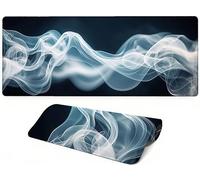Lpfieonn Simple Large Desk Mat -160x80cm- Large Desk Protector Mats with Non-Slip Rubber Base and Stitched Edges Soft, Landscape Gaming Mouse Pad, for Keyboard Home Office Gaming Work. PF-2069