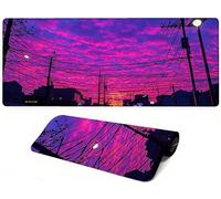 Lpfieonn Sky Large Desk Mat, 120x60cm- Landscape Desk Protector Mat, Large Gaming Mouse Pad with Non-Slip Rubber Base and Stitched Edges Soft, Waschbares Laptop Pad, for Keyboard Office Home PF-1968