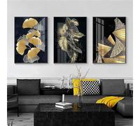 LPFNSF Modern Abstract Poster Set, Bohemian Style Home Background Wall Decoration Picture, Plant Leaf Printed Poster, Frameless (Style 2, 60x90cm*3)