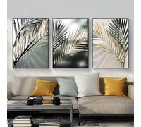LPFNSF Modern Abstract Poster Set, Bohemian Style Home Background Wall Decoration Picture, Plant Leaf Printed Poster, Frameless (Style 1, 30x40cm*3)