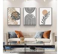 LPFNSF Modern Abstract Poster Set, Bohemian Style Home Background Wall Decoration Picture, Plant Leaf Printed Poster, Frameless (Style 4, 40x60cm*3)