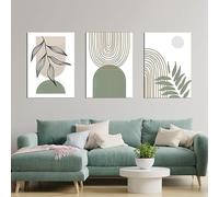 LPFNSF Modern Abstract Poster Set, Bohemian Style Home Background Wall Decoration Picture, Plant Leaf Printed Poster, Frameless (Style 3, 40x60cm*3)
