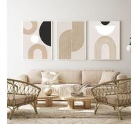 LPFNSF Modern Geometric Plant Decoration Poster, Artistic Abstract Decoration Painting, Printed Poster On The Background Wall Of The Bedroom, Living Room, Office, Frameless (A 6, 50x70cm*3)