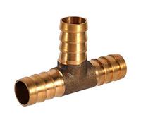 Lpg 4 X Way Gas Adapter + 1/2 T Piece Brass T Piece 3 Way Fuel Hose Joiner Connector for Compressed Air Oil Gas Pipe (12Mm)