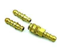 LPG Brass Quick Release Coupling Connector 1 Extra Nozzle for 8mm Inner Dia Hose