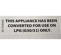LPG Conversion Adhesive Label Sticker for LPG Propane Butane G30 G31 Conversion