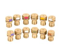 LPG Conversion Kit Nozzles | LPG Gas Nozzle Set | Nozzles for Gas Stove Propane | Gas Stove Nozzles for Propane Gas | Gas Nozzles for Gas Barbecue | Gas Grill Nozzles - 12 Pieces Brass Gas Nozzles for
