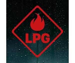 LPG Liquefied Petroleum Gas Logo Symbol Vinyl Safety Caravan Decal Sticker