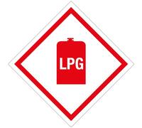LPG Sticker Caravan Campervan Gas Box Tufflex
