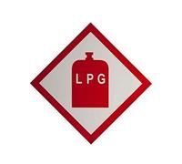 LPG Warning - Vinyl Sticker For Caravan and Caravanning