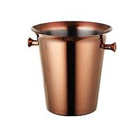 LPGY 5L Stainless Steel Champagne Bucket, Ice Beverage Tub with 2 Holden, Ice Bucket Wine, Wine Chiller Bucket, Silver/Gold/Bronze