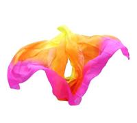 LPHFDCS Belly Dance Veil Belly Dance Silk Veil 100% Real Silk Belly Dance Accessory Hand Scarf Shawls Belly Dancer Performance Prop Can Be Customized Belly Dance Silk Scarf(Color1,M-250x114cm)