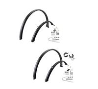 LPHFDCS Bike Mudguards 2x Road Bike Fenders Full Cover Mountain Bike Mud Guards Front Rear Mudguards for Bicycle Rain Dust Mountain Road Bike 700C Mountain Bike Mudguards(Without 2 Rings)