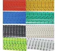 LPHFDCS Cable Labels Plastic heat shrink tubing cable marker label Wire heat shrink wire label PVC insulation shrink ratio 2:1 Cable marker 1000PCS Cable Markers(1-55 50pcs each,8.0mm)