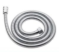 LPHFDCS Mira Shower Hose 1.5m/2m antique/golden/black/gray color Shower Hose, Long Bathroom Shower Water Hose Extension Plumbing Pipe Shower Head Hose(Silver color,200cm)