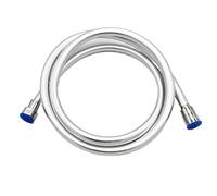 LPHFDCS Mira Shower Hose PVC High Pressure Silver & Black Smooth Shower Hose For Bathroom Handheld Head Flexible Plumbing Anti Winding GI/2 Universal Shower Head Hose(Sliver,300cm)